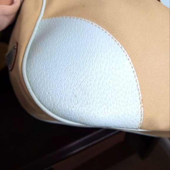 Prada Canapa Moon Shoulder Bag, Blue and Beige - Picture 8 of 13